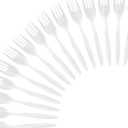 Cutlery 800 Mediumweight White Disposable Plastic Forks