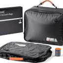 Relime Apex Series Vacuum Bags for Travel Luggage, 180 Open, Reusable Compression Bags for travel Pack, Vacuum Seal Packing Cube for Cloth (2Medium+Pump)