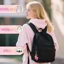 Alphabet Initial Letter Keychains for Women Pink White Tassel Flower Pendant Car Key Ring for Backpack Handbags Charm