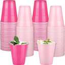 Kochorie 120 Pcs 12 Oz Plastic Pink Solo Cups, Light Pink and Hot Pink Disposable Party Cups, Heavy Duty Drinking Cup Bulk for Wedding Birthday Baby Shower Family Gatherings Festive Celebrations