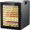 Food Dehydrator for Jerky, 12-Trays Stainless Steel, 850W Electric Dehydrator Machine with 10 Presets, Adjustable Timer, Temperature Control, Digital Food Dryer for Herb, Dog Treats,Meats & Veggies