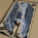 Amazon Basics Gas Spring Dual Computer Monitor Arm Desk Mount, Adjustable, Holds up to 27" Monitors, Black