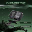 IGRL Portable Shower for Camping, Powerful 10L/Min Water Flow, Rechargeable Shower Pump with Bath Sponge, 4 Spray Modes, IPX8 Waterproof, 7800mAh Battery, Ideal for Hiking, Travel, Pet, Car Wash