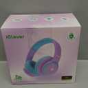 iClever BTH26 Active Noise Cancelling Headphones for Kids, 60H Play Time, Safe Volume 80dBA, Type C Fast Charging, Bluetooth5.4, Kids Bluetooth Headphones with Mic AUX Cord for iPad Airplane, Purple