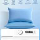 Avolare Cooling Pillow Cases, Arc-Chill Q-max>0.5 Cool Pillowcases for Hot Sleepers, Soft Silky 20" x 30" Summer Pillow Cover with Zipper (Blue, Standard & Queen Size)