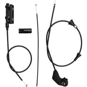 Front Rear and Center Hood Latch Release Cable Fit for BMW E46 320i 323Ci 323i 325Ci 325i 325xi 328Ci 328i 330Ci 330i 330xi M3, Replace 51238218859 51238208442 51238208630, without Handle, 3 Pack