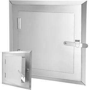 Hiorucet 304 Stainless Steel Fireplace Doors Clean Out Door for Indoor Outdoor Wall Chimney, 8" x 8" Fireplace Chimney Door Comes with Closing Clasp, Ensure a Tight Seal to Effectively Block Ash