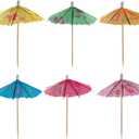 GUSTO [240 Count] Cocktail Umbrellas for Drinks, Umbrella Drink Picks - Assorted Tropical Colors Party Toothpicks for Cocktails, Appetizers - (Formerly Comfy Package)