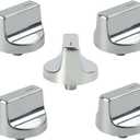 5 Pcs W10850010 Stove Knobs Replacment for Whirlpool Stove Knobs W 10850010 Replaces W11366438 W11084623 W11084624 Gas Stove Range Surface Burner Control Knobs