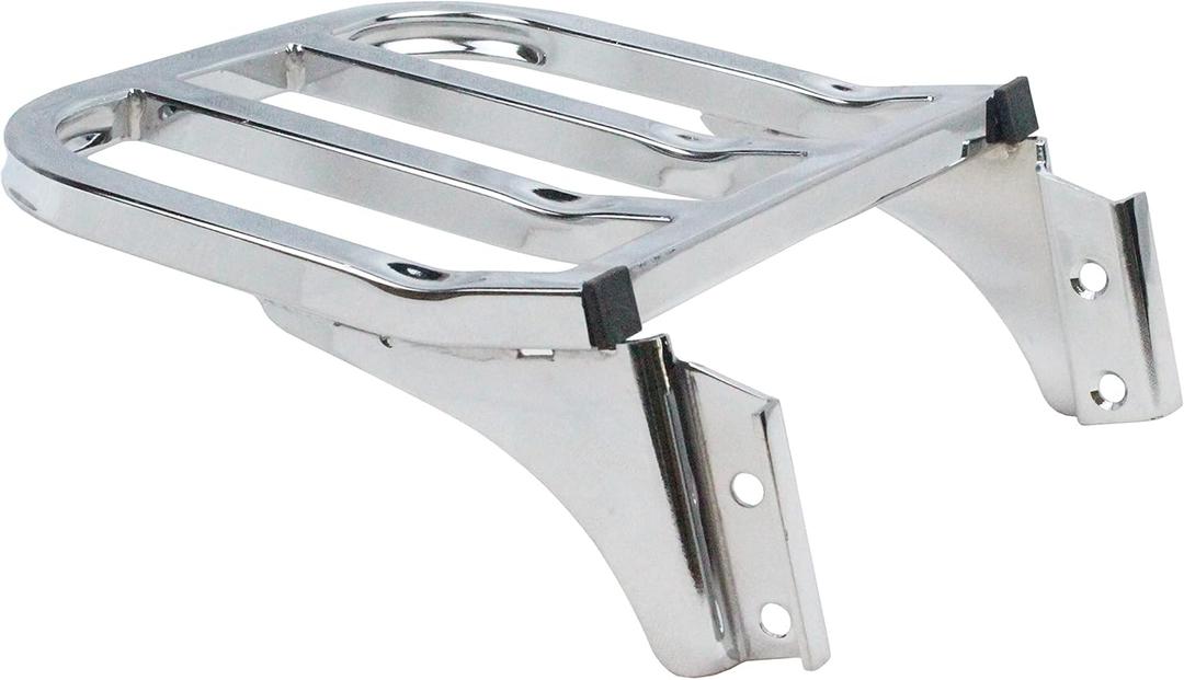 YHMOTO Detachable Sissy Bar Backrest Luggage Rack Fits for Harley Sportster XL 883 1200 2004-2023 (Chrome)
