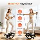 Rock Fitness Stepper, Portable Step Rocker Side to Side at Home, Aerobic Workout Machine Fitness Equipment Suitable for Apartment and Dormitory