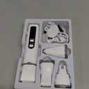 Aenncci 4 in 1 Dog Clippers Grooming Kit with LED Screen, Cordless Quiet Paw Trimmer & Nail Grinder, Rechargeable Waterproof Feet Ear Body Hair Shaver for Cats Dogs Pet Supplies, Pure White