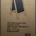 HBCY Creations A Frame Chalkboard 40x20 Solid Wood A-Frame Sign Rustic Brown Double-Sided Magnetic Board, Chalkboard Menu Board, for Restaurants, Cafs, Weddings - Heavy Duty Hinges (1- Torched Brown)