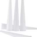 30Pcs Plastic Caulking Gun Extender - Caulk Nozzle Tips 4inch for Sausage Caulking Gun Application, Caulk Nozzle Tip Tool Easy To Use(White)