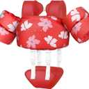 Vvinca Toddler Swim Vest for Kids 13-30lbs/ 30-66lbs Boys Girls Puddle Kid Jumper Toddlers Pool Floaties Jacket with Adjustable Crotch Strap Sleeves Shoulder for 1-3-10 Yrs Baby Infant Learn to Swim