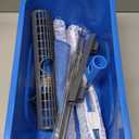 Professional Window Cleaning Kit, Include Compact Cleaning 3 Gallon, Silicone Squeegee, Microfiber Scrubber, Cloth, All-in-one Window Cleaning Supplies, Commercial & Household Use