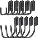 OwnMy 10PCS E Track Hooks J Hooks 2" and 4" Heavy Duty Steel X Track Hook for Hanging, Wall Mount E-Track Accessories for Enclosed Trailers Hook for Semi-Truck Cargo Van