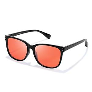 SODQW Gaming Blue Light Blocking Glasses for Men Women Reduce Eyestrain Orange Aviator Eyeglasses for Computer TV