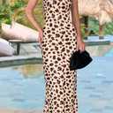 2 x PRETTYGARDEN Womens Summer Dresses Spaghetti Strap Floral Maxi Dress Sleeveless Long Bodycon Dresses Wedding Guest Dress (XS)