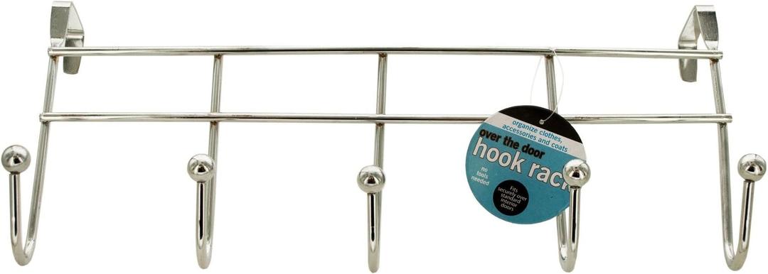Kole Imports OD909 Over The Door Hook Rack