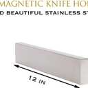 Magnetic Knife Holder For Wall 12 Inch, Knife Magnetic Strip, Stainless Steel Magnetic Knife Holder Rack Use as Kitchen Knife Holder, Kitchen Utensil Holder