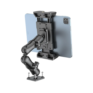 OHLPRO Tablet Holder for Truck, Heavy Duty iPad Mount for Drill Base 360degreeAdjustable 2-Stage Arm Car Stand for All 7" - 11.5" iPad Pro,Mini,Samsung Tab,Nexus, Great for Desks,Wall, Businesses