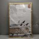 MCS Foundation 24x36 Poster Frame Traditional Brass, Vertical & Horizontal Wall Hanging Large Picture Frame for Photos, Posters & Art Prints (1-Pack)