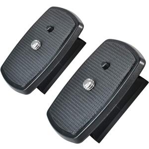 Quick Release Plate, 2Packs QR Plate Replacement for Yunteng 590 Velcon EX-638 Somita Sony VCT Combo Weifeng 43mm (1.69") x 43mm (1.69")