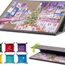 Tektalk Jigsaw Puzzle Board with 2-in-1 Designed Stand & Cover, Multi-Angle Adjustable Bracket & 6 Color Sorting Trays, Lightweight Portable Mat for Puzzle Storage Saver, Up to 1000 Pieces (Gray)