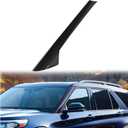 Left A-Pillar Molding Windshield Outer Trim Compatible with 2011-2019 Ford Explorer 4 Door Utility Replace for BB5Z-7803145-AA, BB5Z-7803137-AB W/Side Tape (Driver Side) (Left Side)