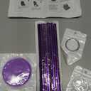 Flying Banner Car Seat Covers Front Seats Rear Bench Polyester car seat Protectors Easy installations Rear Bench Split Classic Man Lady Truck (Full Set - Low Back, Black Purple)