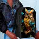 Owl School Backpack For Girls Boys Kids,Lightweight Elementary Student Bookbag Perfect for Back to School (Color 8)