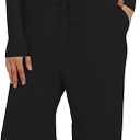 Darong Women's 2 Piece Sets Fall Outfits Long Sleeve Wide Leg Tracksuits Casual Lounge Set Matching Sets, Size Medium