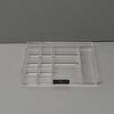 Isaac Jacobs 12 Compartment Clear Acrylic Drawer Organizer