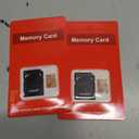 2 Pack TF Card 8GB with Adapter, High Speed Memory Card, UHS-I C10 A1 Memory TF Card for Tablet/Mobile Phone/Camera/Car Audio/Game Console (TF162 Red Gold 8GB)