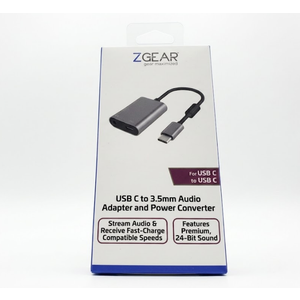 ZGear USB Type C to 3.5mm Audio Jack Charging Cable Adapter For Apple