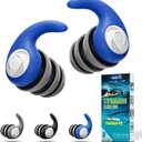 Waterproof Swimming Ear Plugs for Adults - 3 Pairs of Reusable Soft Silicone Swim Earplugs,Perfect for Surfing, Diving,Pool,Showering and Other Water Sports - Keep Water Out and Ear Protection (Adults(12+ Years)-Black, Gray, Blue)