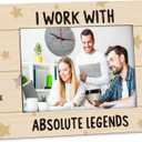 DUXMNAMG Coworkers 8x10 Picture Frame, Office Picture Frame, Funny Coworker Gift for Women Men, Corporate Gifts for Coworker, I Work with Absolute Legends Photo Frames 5x7 for Office Desk Decor