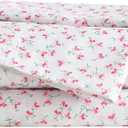 Betsey Johnson - Full Bed Sheets, Super Soft & Lightweight Bedding with Matching Pillowcases, Fade & Wrinkle Resistant (Ballet Floral Pink, Full)