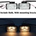 Fog Light Assembly compatible with 1988-1997 Chevy GMC C/K C1500 C2500 C3500 K1500 K2500 K3500, w/Bracket & Bulb,GM2592106 | GM2593106