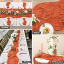 2 Pack 10 Ft Cheesecloth Table Runner Orange Gauze Long Table Runners Boho Gauze Cheese Cloth Table Runner Rustic Sheer Runner for Wedding Party Table Decor ( 35 x 120 Inch )