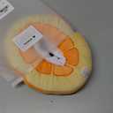 ANWA Adjustable Cat Cone Collar Soft, Cute Cat Donut Collar After Surgery, Kitten Recovery Cones to Stop Licking (Medium, Orange)