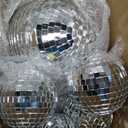 WILLBOND 17 Pack Disco Balls Set, 6 Inch, 3 Inch, 2 Inch Silver Mirror Balls, Retro Disco Decorations for Party, Wedding, Music Festivals, Club Stage Props, DJ Decoration
