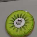 ANWA Adjustable Cat Cone Collar Soft, Cute Cat Donut Collar After Surgery, Kitten Recovery Cones to Stop Licking (Small, Kiwifruit)