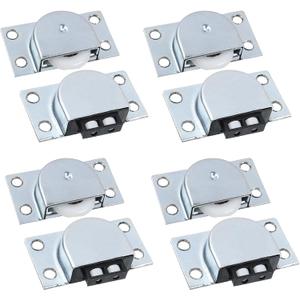 Furniture Roller Wheels Nylon Single Wheel Closet Cabinet Wardrobe Sliding Door Pulley - 4 Pairs