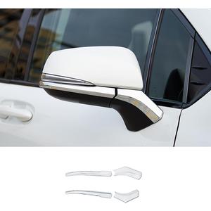 ERIDANUS Auto Accessories Fit for Toyota Sienna 2025 2024 2023 2022 2021 Rearview Side Mirror Strip molding Cover Trim (Chrome Silver) ABS 4 PCS