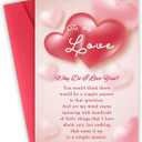 3 x Romantic Valentines Day Cards Gift for Him Her, Valentines Day Card Gifts for Husband Wife Boyfriend Girlfriend, Sweet Valentines Day Cards. (V2529)