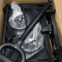 Wagons Carts Foldable, Lightweight Portable Utility Shopping Cart with Wheels, Folding Grocery Wagon Cart for Grocery, Camping, Shopping, Beach, Garden, Sports Black (100L)