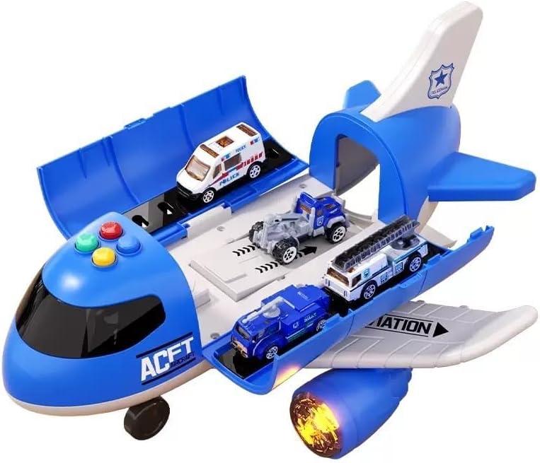 Transport Cargo Airplane Car Toy Play Set for 3+ Years Old Boys and Girls4