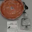 Heated Bird Bath for Outdoors, Upgraded 100W Thermostatically Controlled Heated Bird Baths for Deck Railing Large Capacity Heated Birdbath for Outside Winter Garden Yard Patio Lawn (Brown)